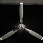  blade steel hub turbine propeller with aluminum blades