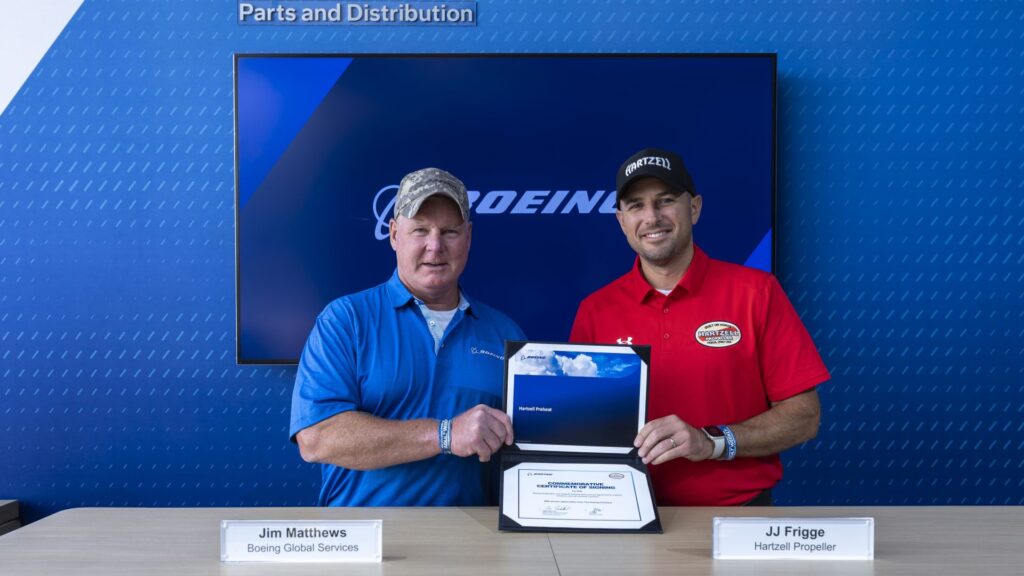 JIm Matthews and JJ Frigge Sign Boeing Preheat agreement