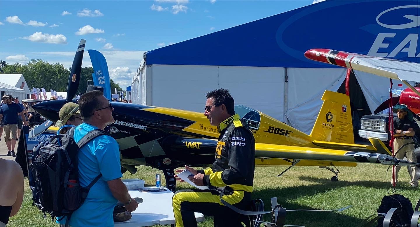 Michael Goulian at Oshkosh 2022