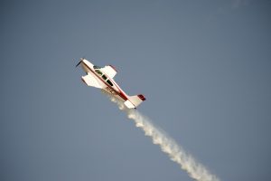 Jim Peitz's Beechcraft Bonanza Performing Aerobatics and flying vertical