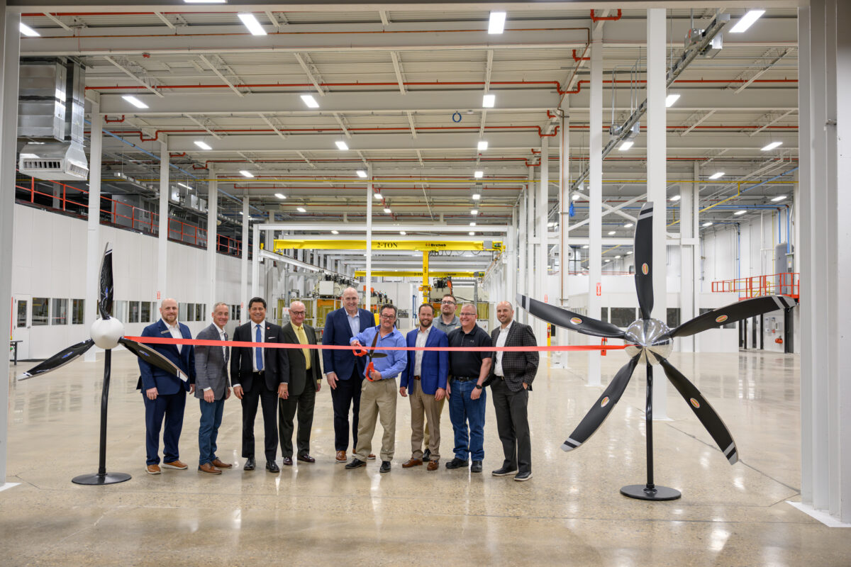 Hartzell cuts the ribbon at new Innovation Center