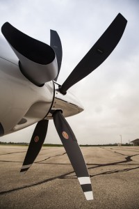 Piper Meridian 5-blade propeller