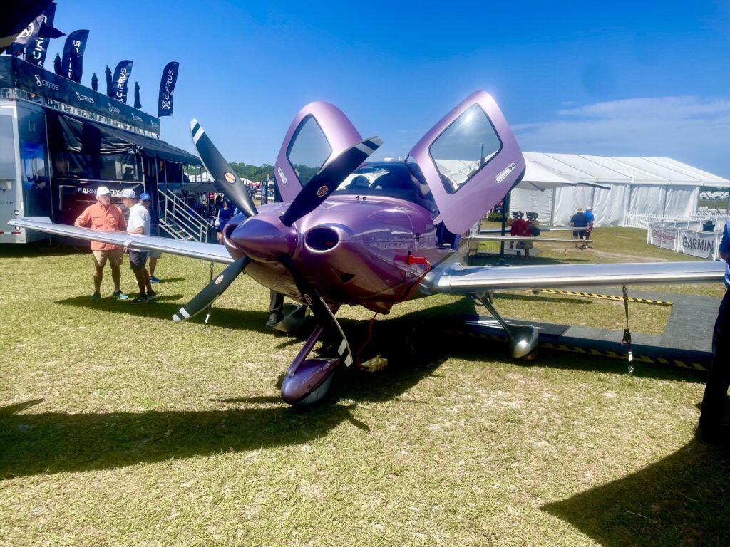 Purple cirrus aircraft