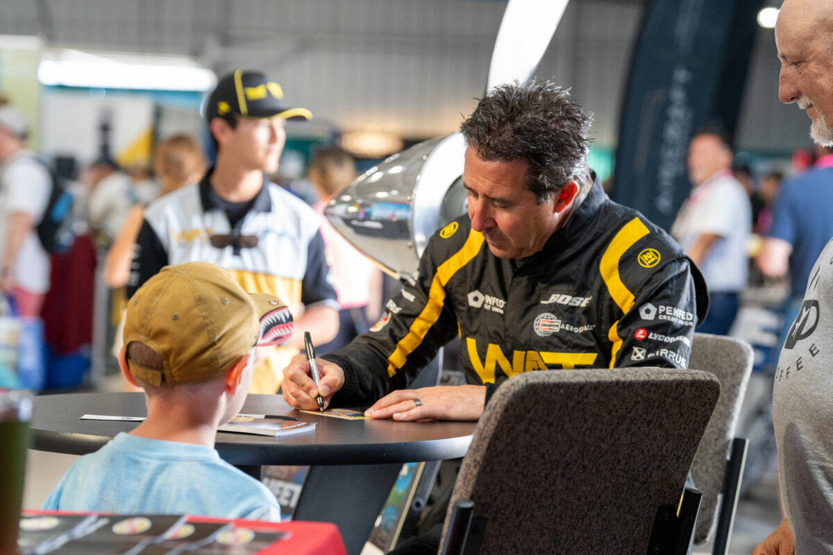 Mike Goulian signing autographs