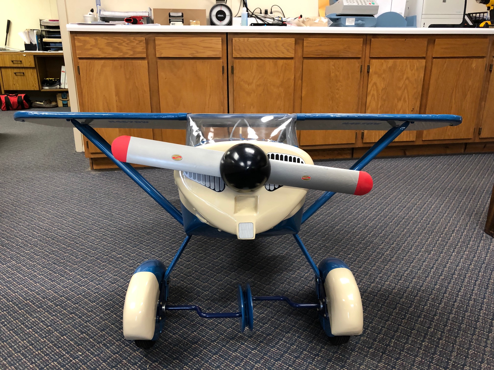 child's pedal airplane